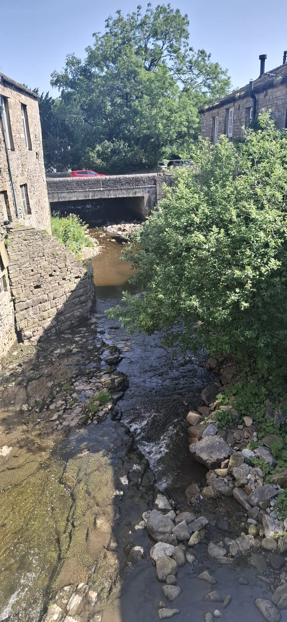River and waterfall near Hawes