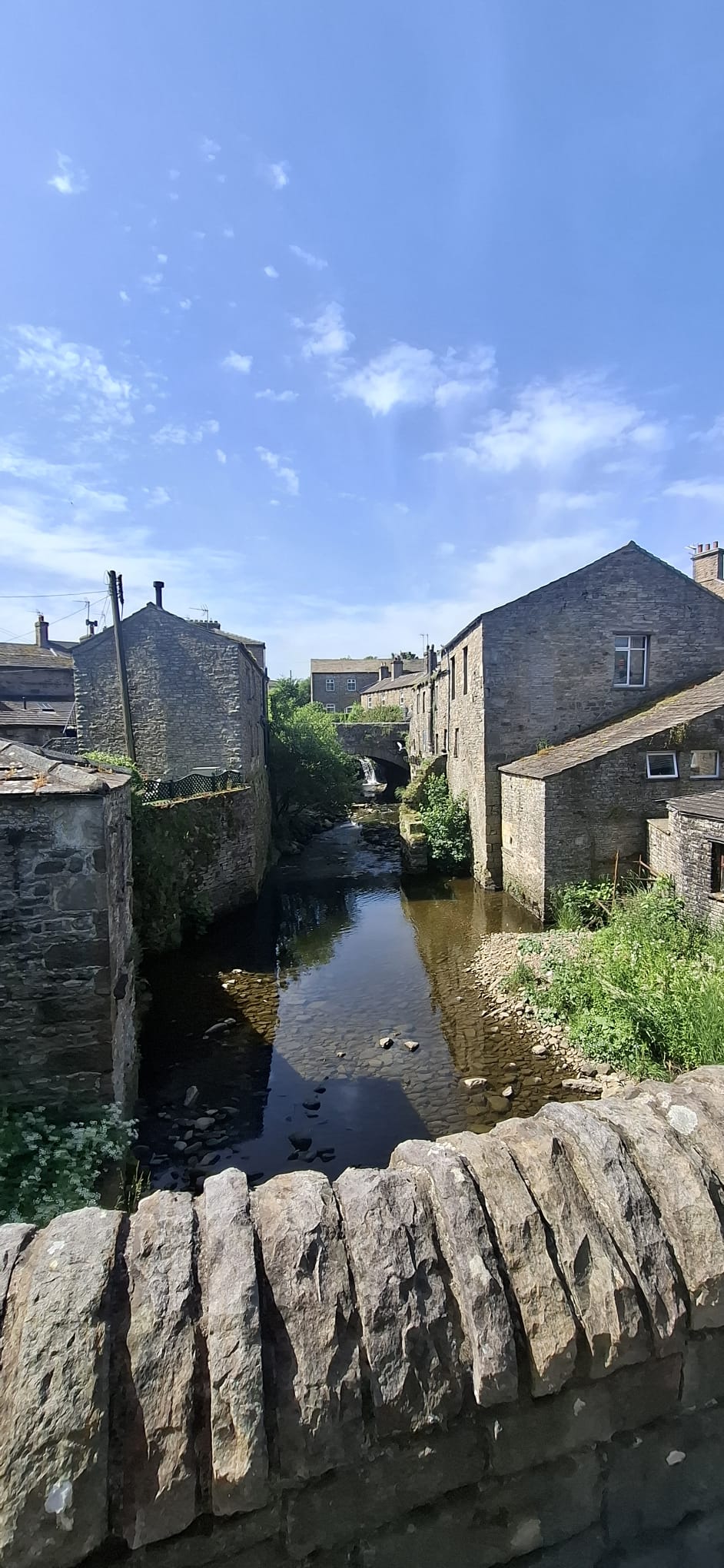Hawes waterfall and river